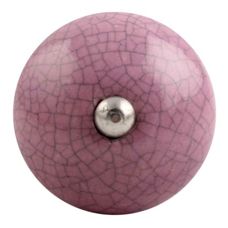 Light Purple Crackle Ceramic Wine Stopper 
